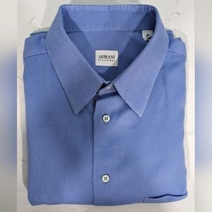 Armani Collezioni bright blue button-down Sz. 17.5/44
